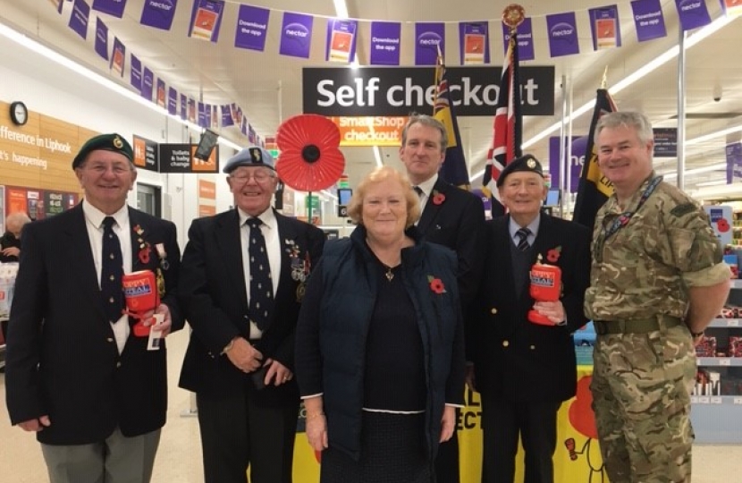 Rbl Poppy Appeal Launch In Liphook Damian Hinds